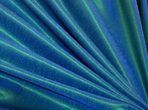 Aquamarine Dupioni Table Linen, Blue Table Cloth