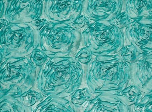 Tiffany Blue Rosette Table Linen