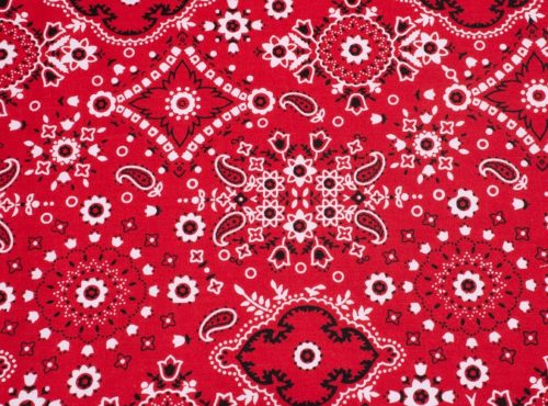 Red Bandana Linen, Western Table Cloth